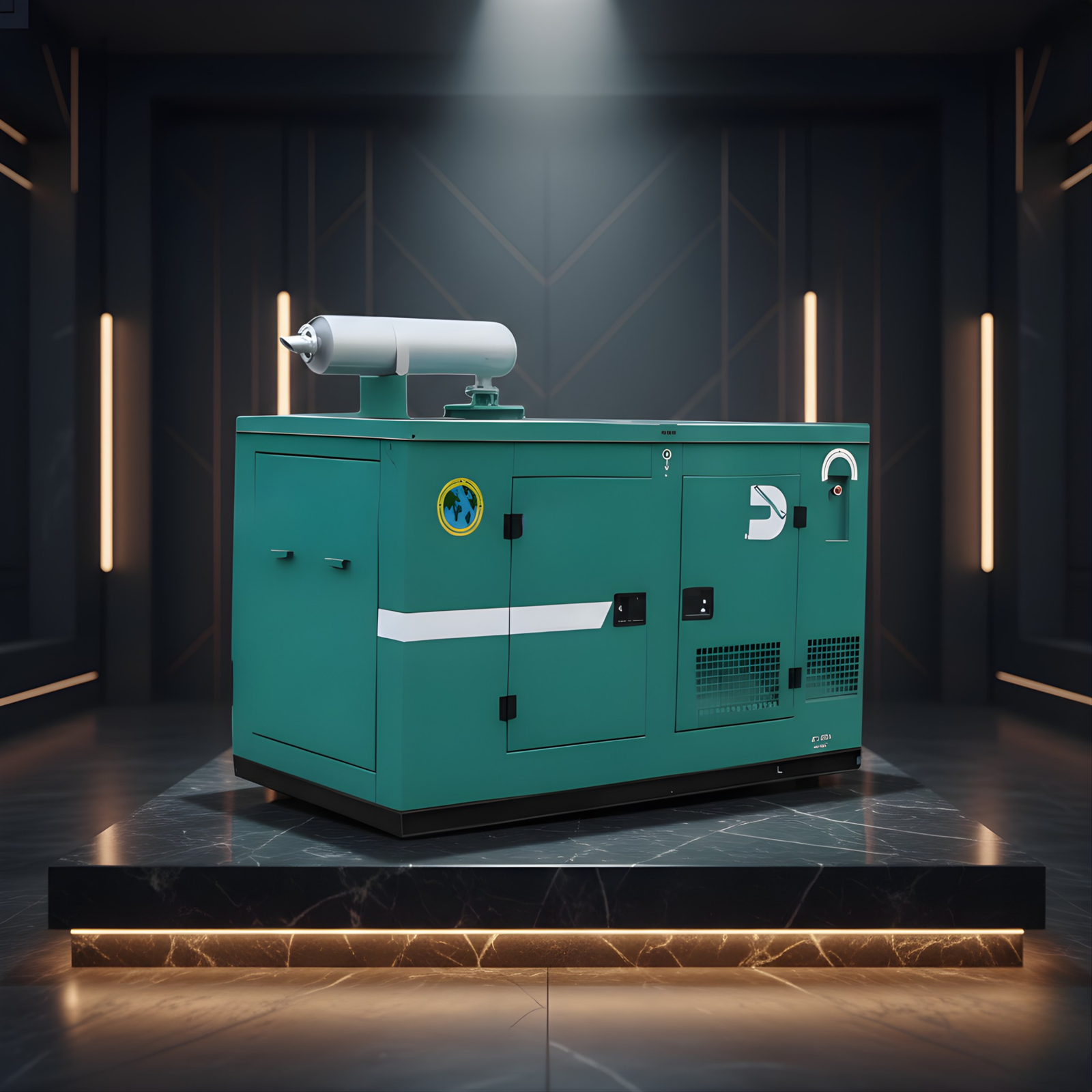 Silent diesel generator enclosure unit supplied by generator suppliers in Chennai for commercial power backup