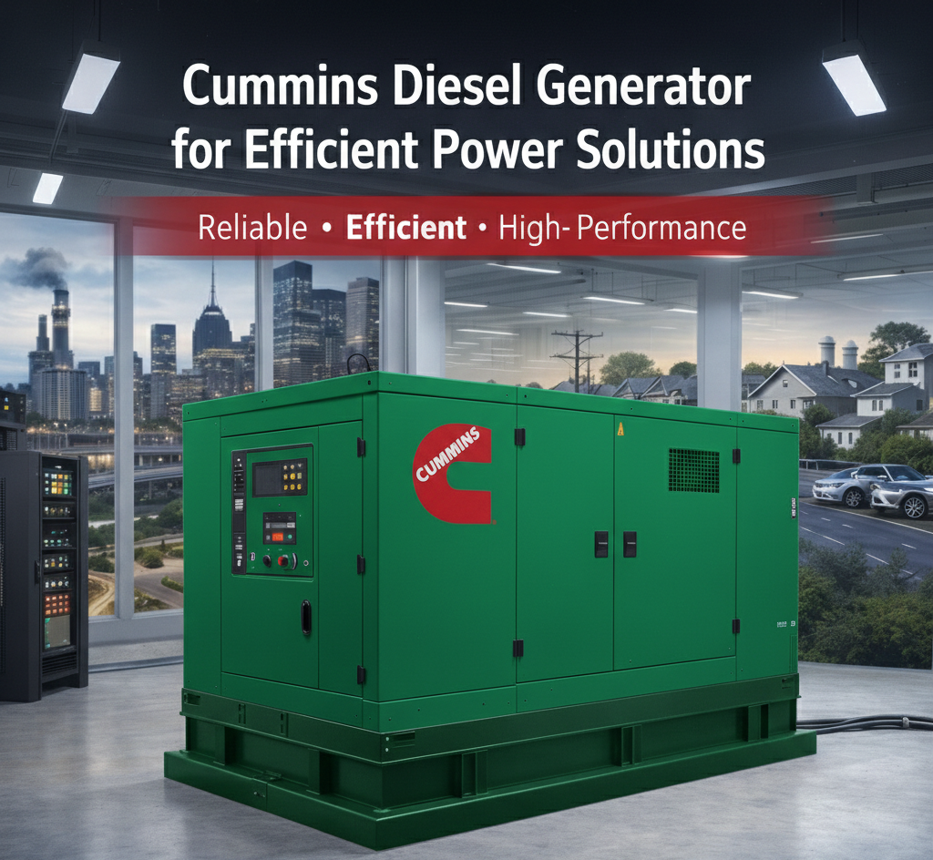 Cummins diesel generator for efficient and reliable power solutions supplied by PowerGenCo Engineering Company in Chennai