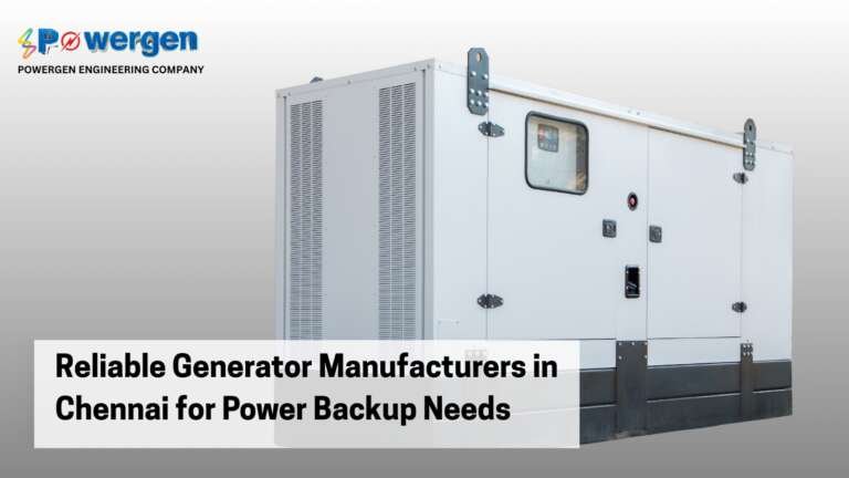Industrial silent diesel generators in Chennai for reliable commercial and industrial power backup solutions.