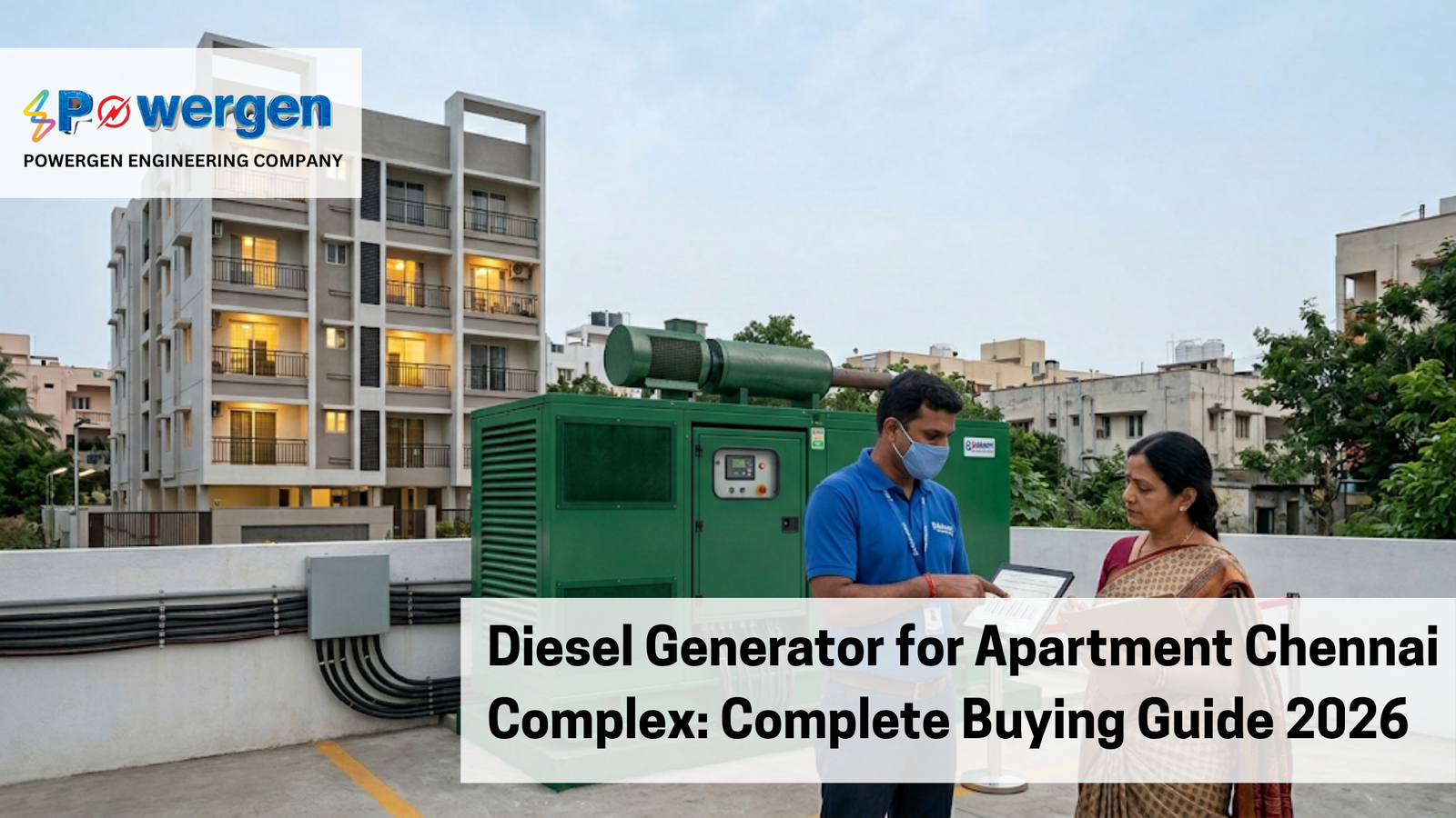 diesel generator for apartment complex installation Chennai