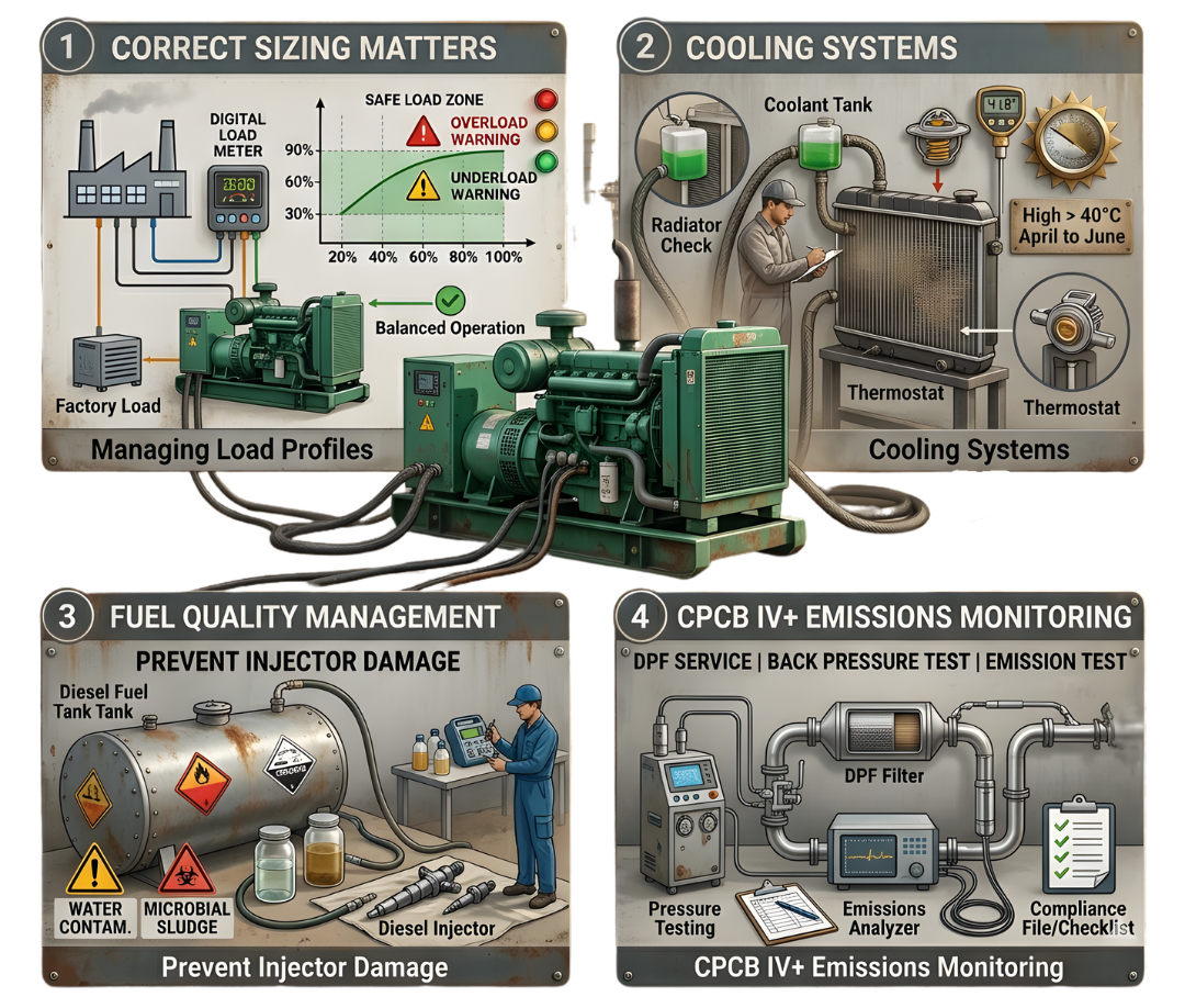diesel generator maintenance checklist India
