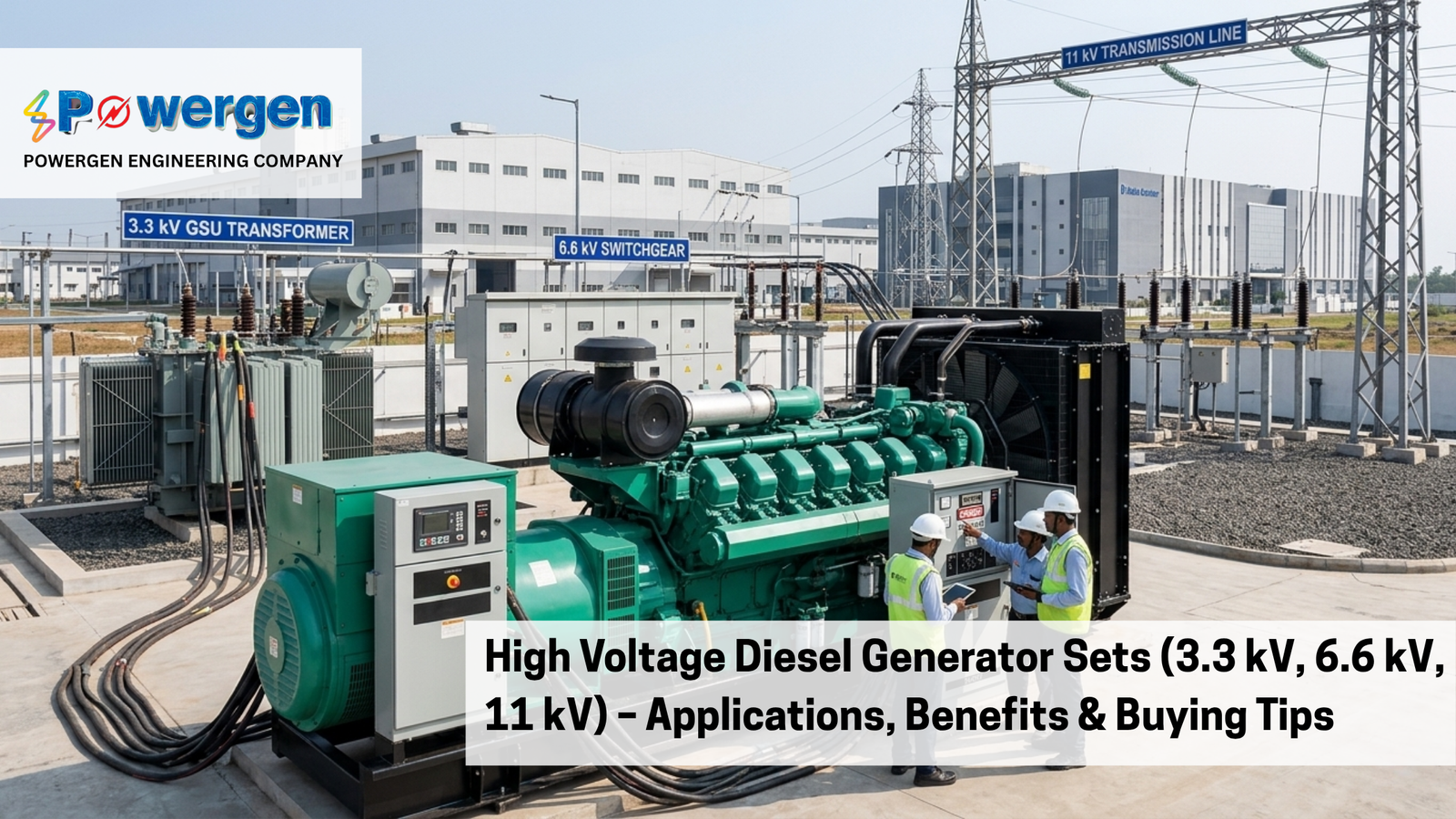 High voltage diesel generator 11kV India