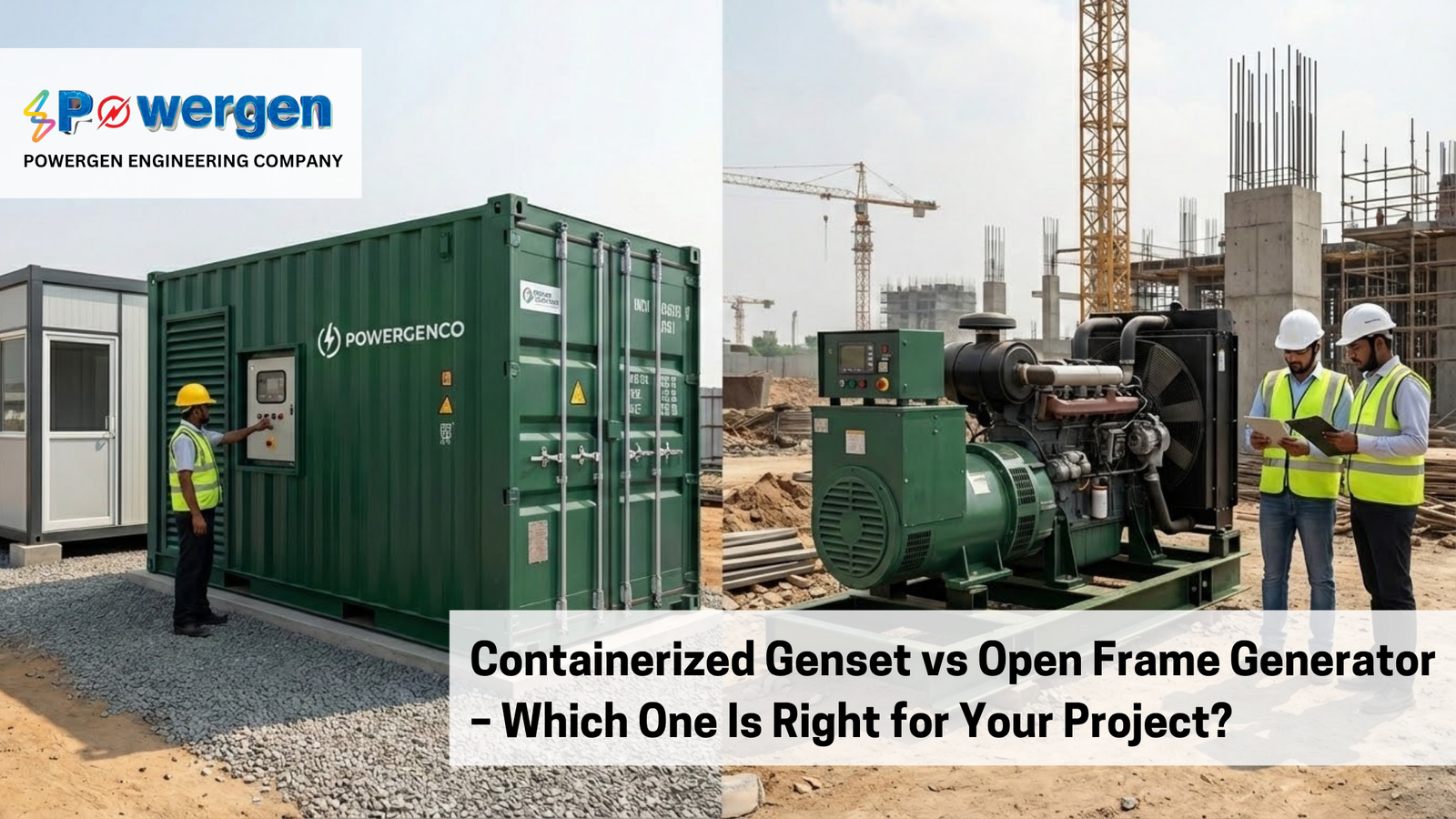containerized genset vs open frame