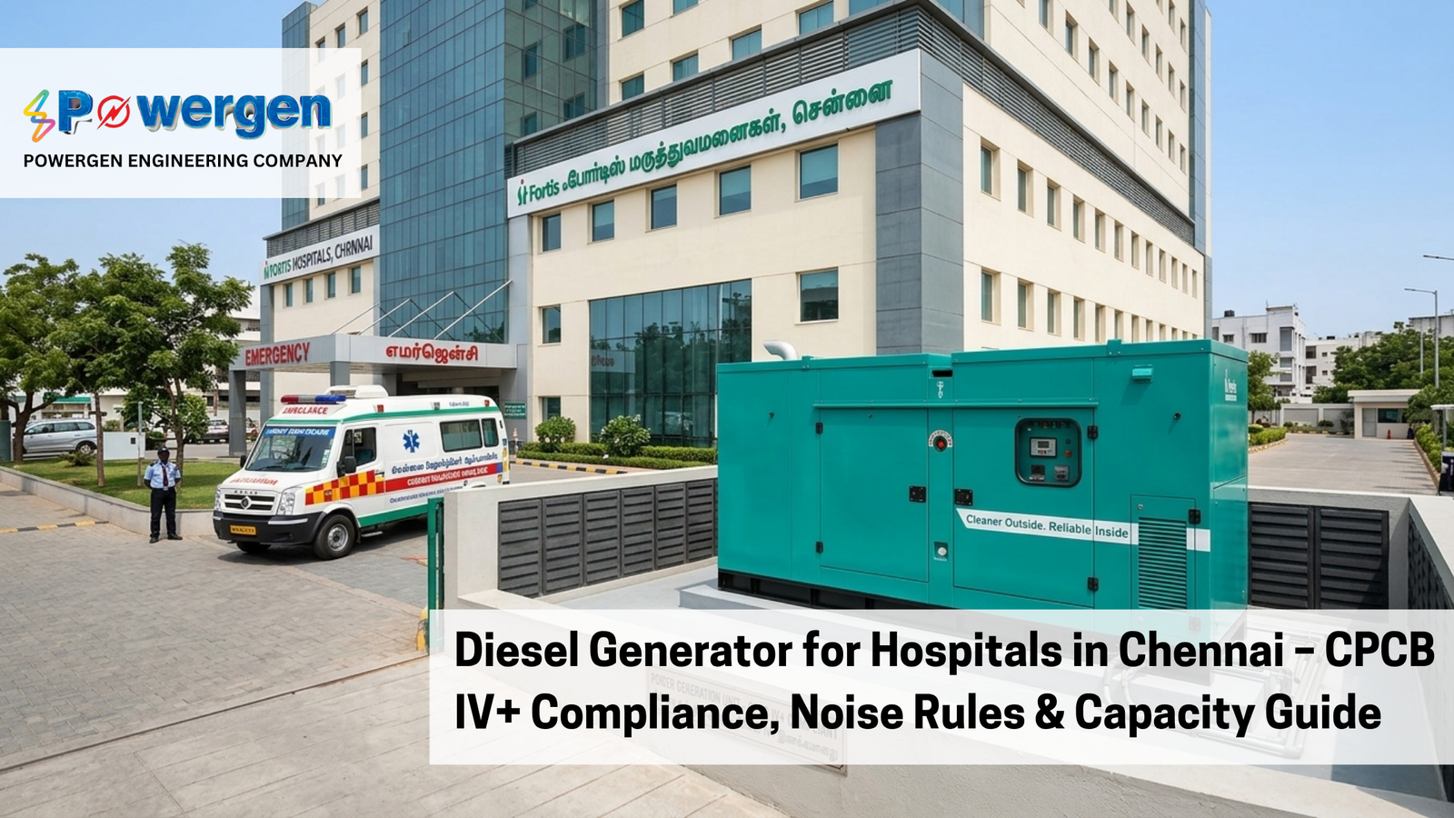 Diesel Generator for Hospitals in Chennai