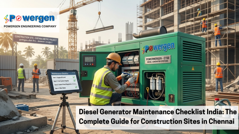 diesel generator maintenance checklist India
