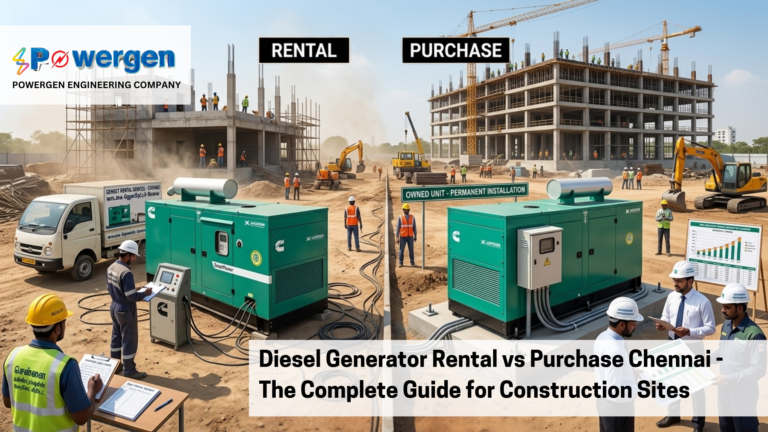 diesel generator rental vs purchase Chennai