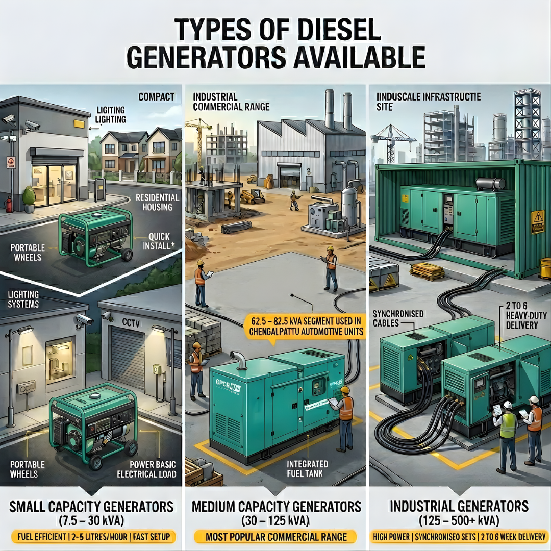 genset dealer Kanchipuram & Chengalpattu