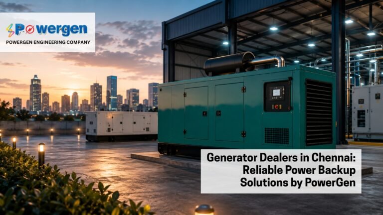 Generator Dealers in Chennai: Reliable Power Backup Solutions by PowerGen