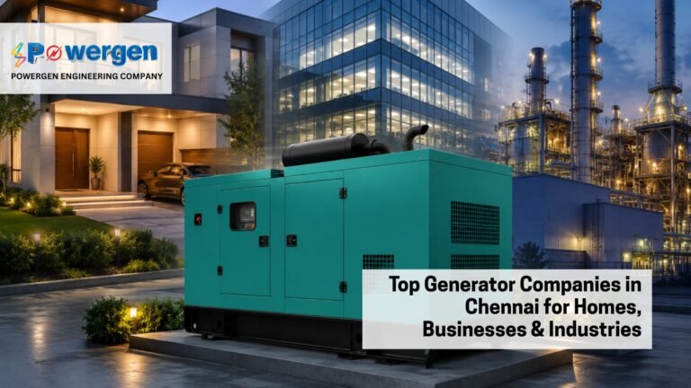 Top Generator Companies in Chennai for Homes, Businesses & Industries