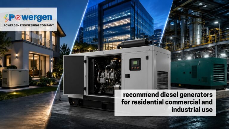 Recommend Diesel Generators for Residential Commercial and Industrial Use