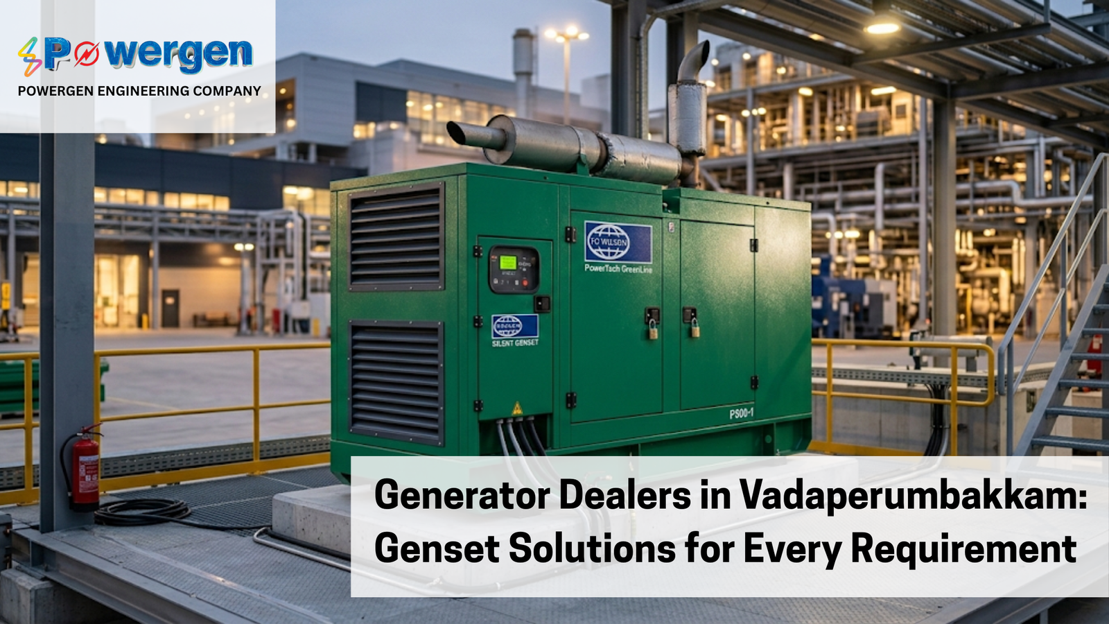 Generator Dealers in Vadaperumbakkam: Genset Solutions for Every Requirement