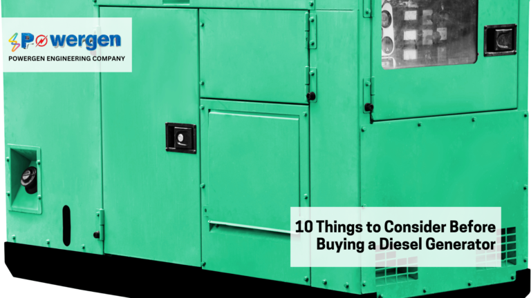 10 Things to Consider Before Buying a Diesel Generator