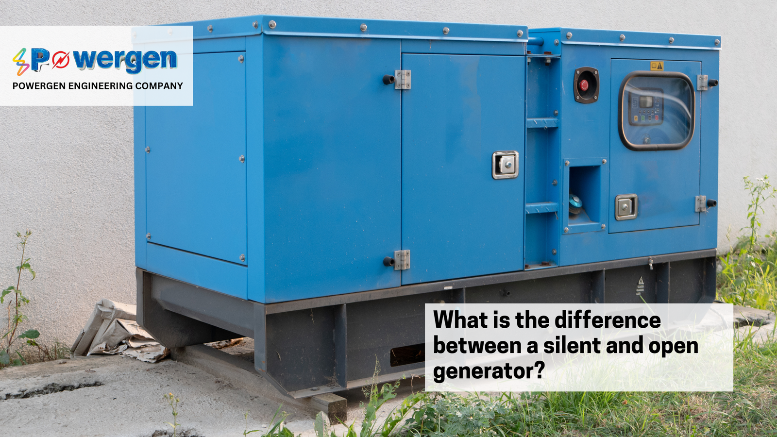 What is the difference between a silent and open generator?